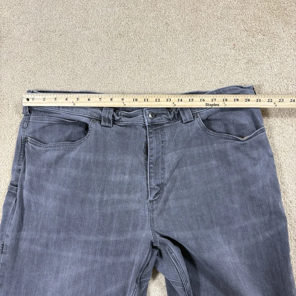 Duluth Trading Co Men's 42x34 Ballroom Double Flex Jeans Gray Denim Workwear